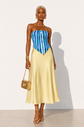 Azure Coast Silk Bandana Top
