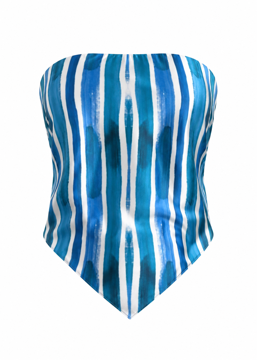Azure Coast Silk Bandana Top