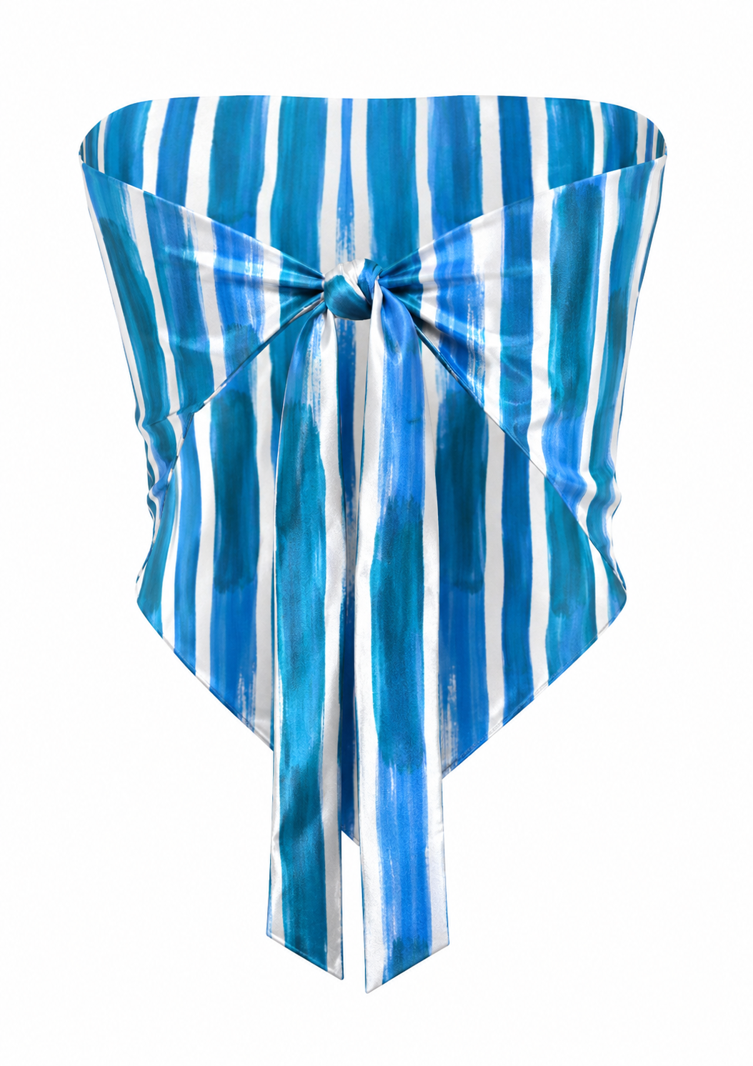 Azure Coast Silk Bandana Top