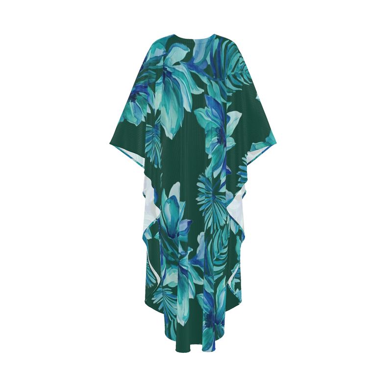 Sanctum Noire Azure Botanica Silk Georgette Resort Kaftan