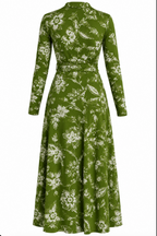Indiska in Green Designer Wrap Dress