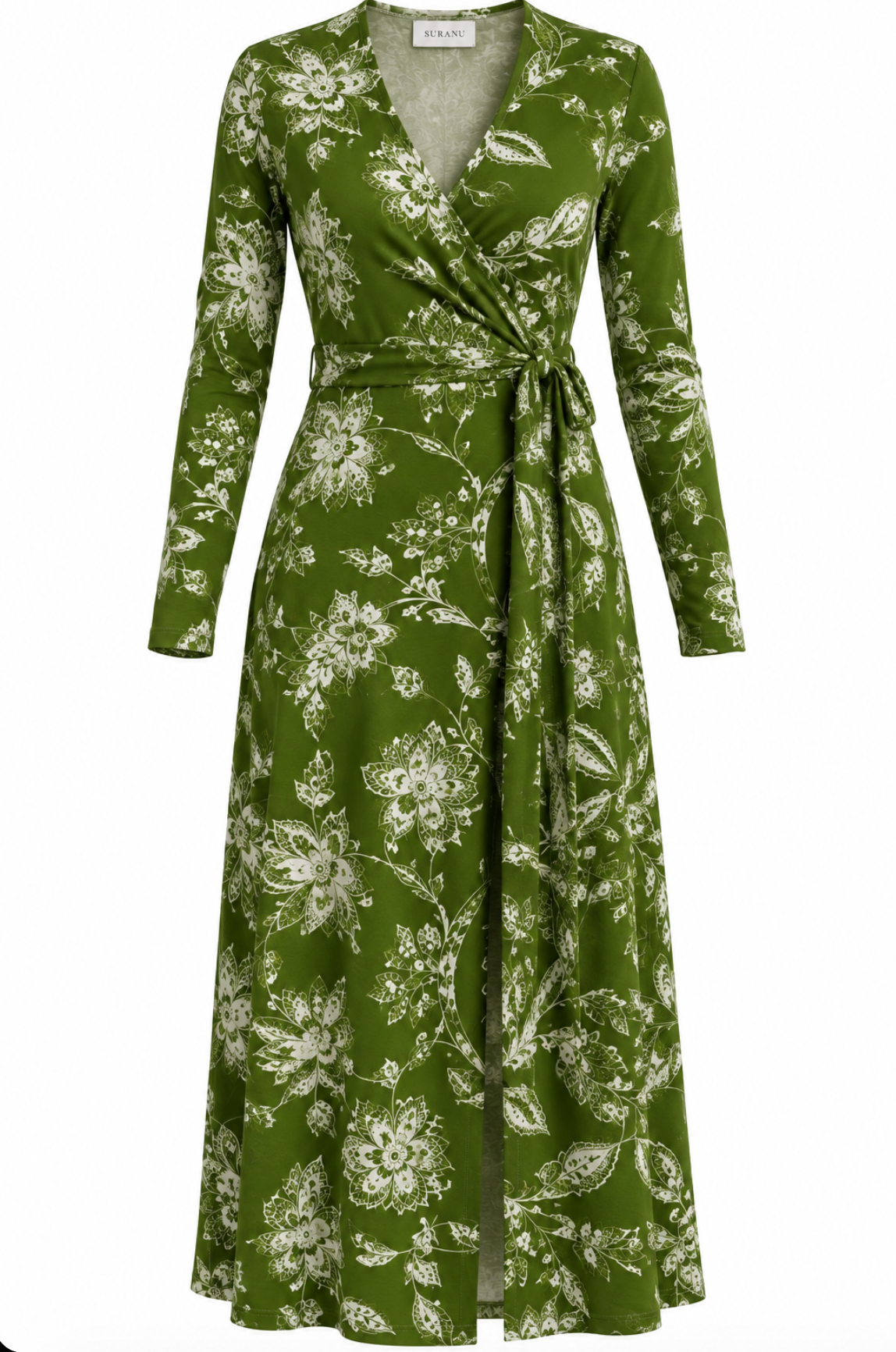 Indiska in Green Designer Wrap Dress